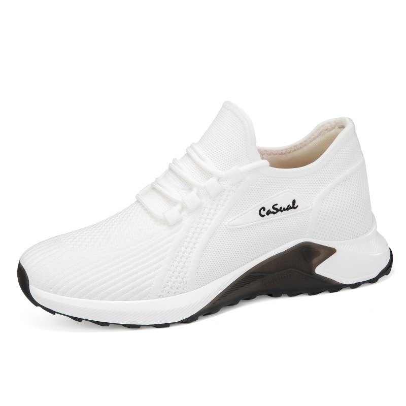 Men's Height Increasing Insole Flying Woven Shoes foto 4