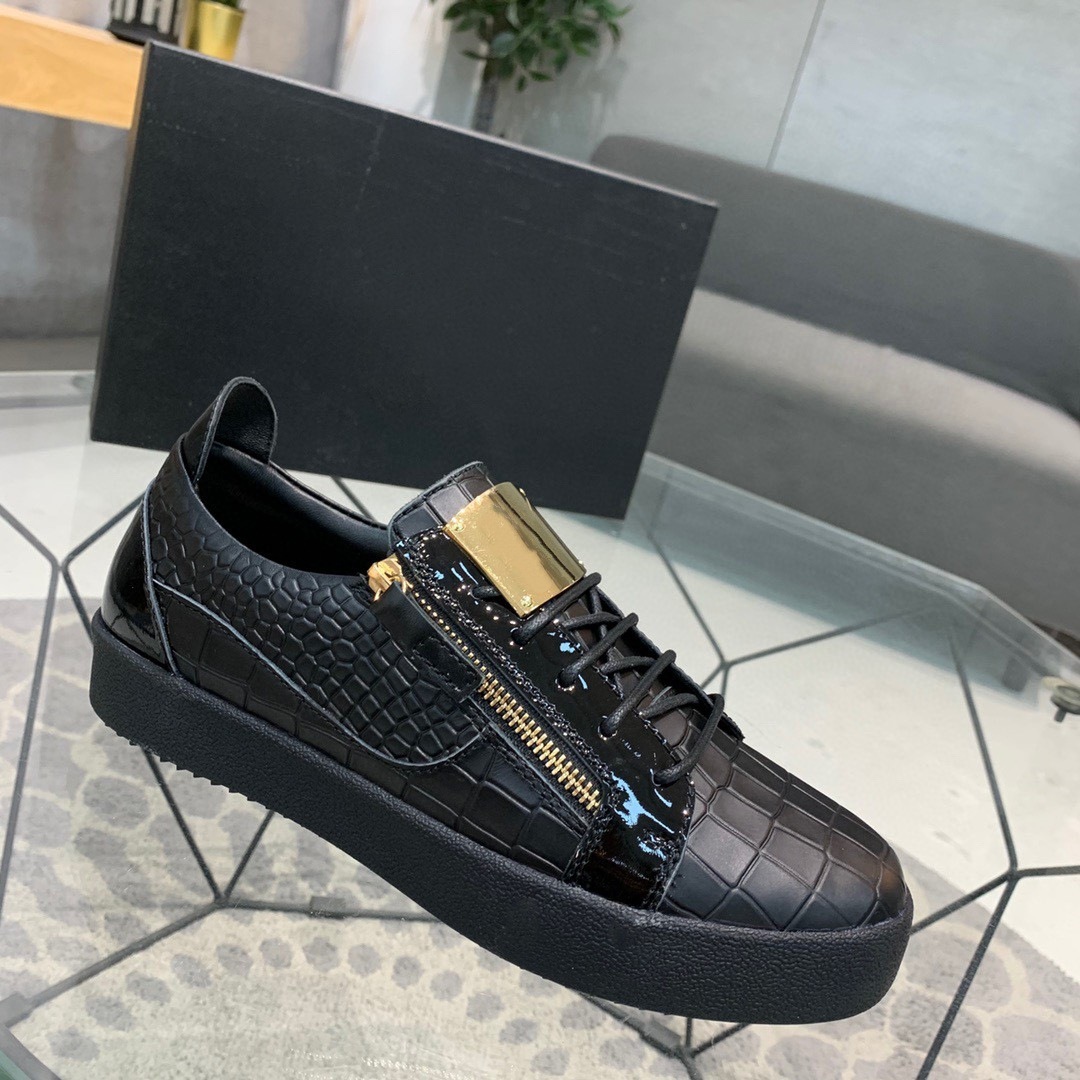 European Station Men's Cowhide Fashion Casual Board Shoes foto 2
