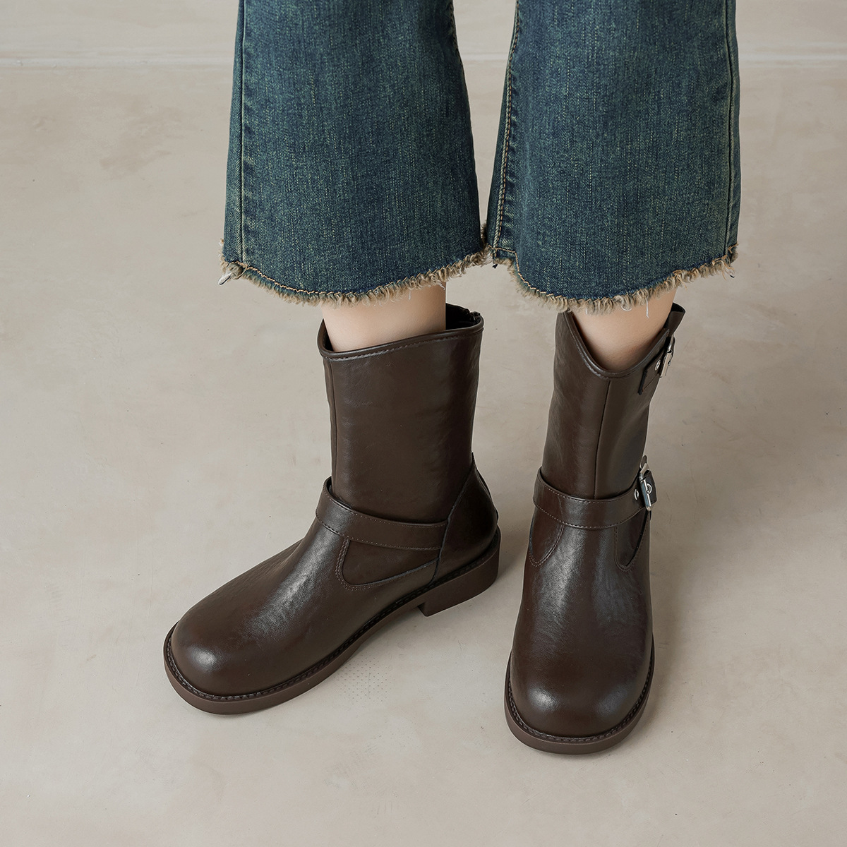 Autumn Womens British Style Boots foto 2