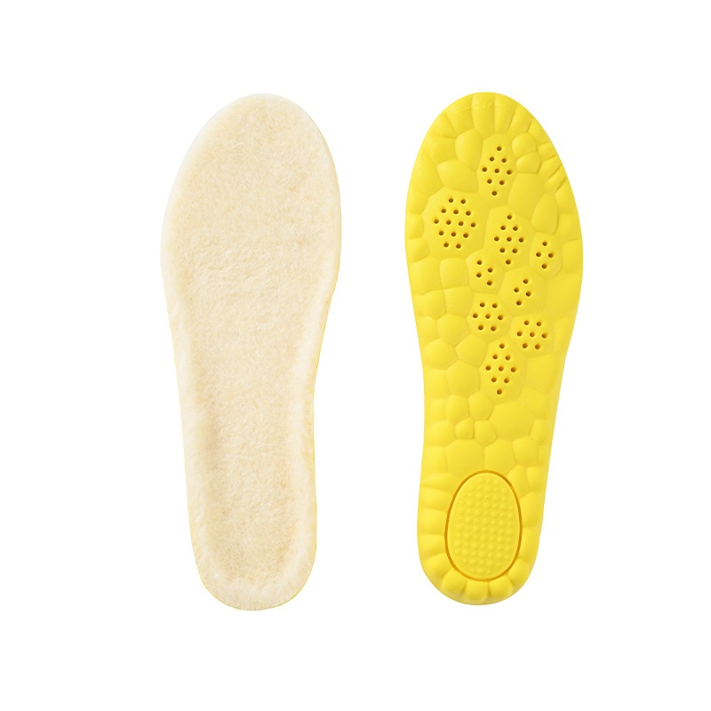 Cloud Winter Warm Height Increasing Insole Wool Fleece Lined foto 5