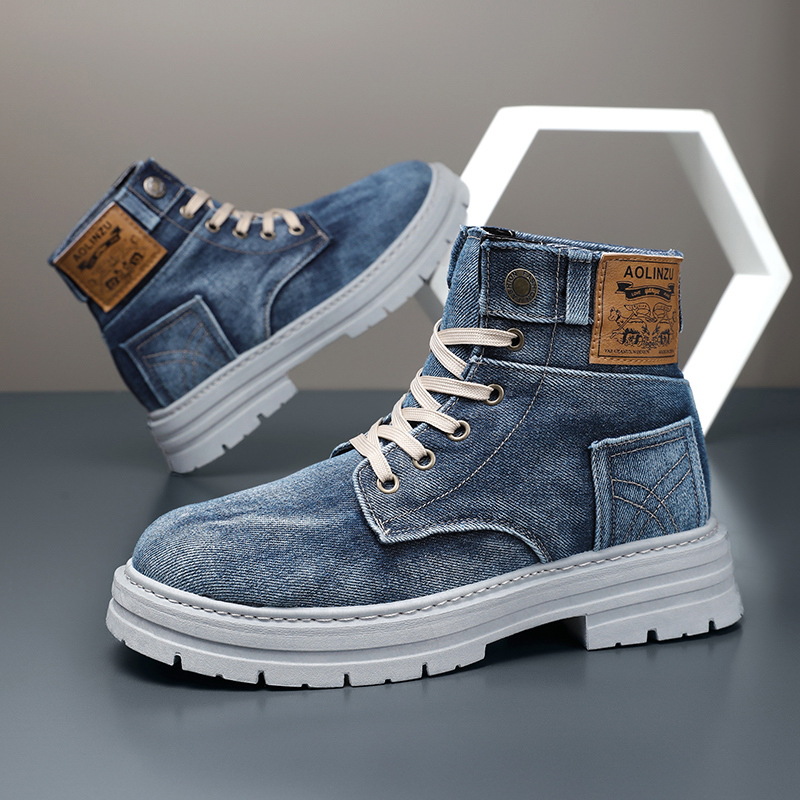 High-top Board Shoe Denim Casual foto 5