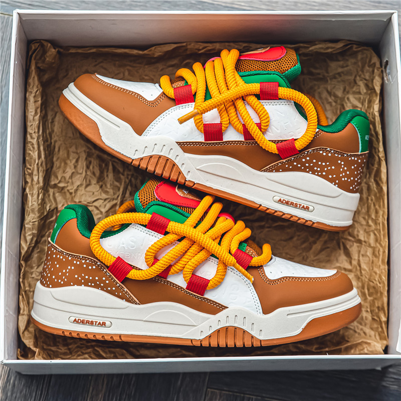 Hamburg Fries Summer Sports Casual Retro High-rise Shoes foto 2