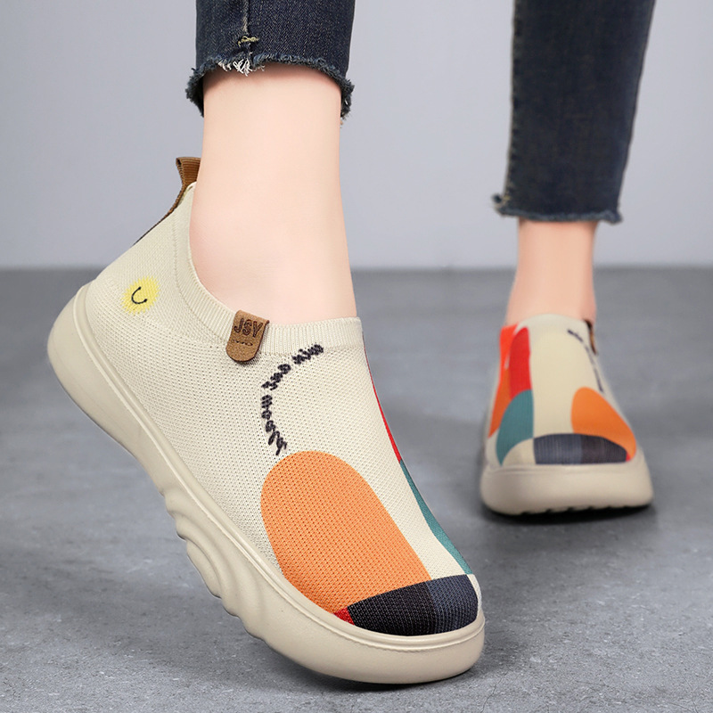 Solid Color Polyurethane Painted Casual Shoes foto 2