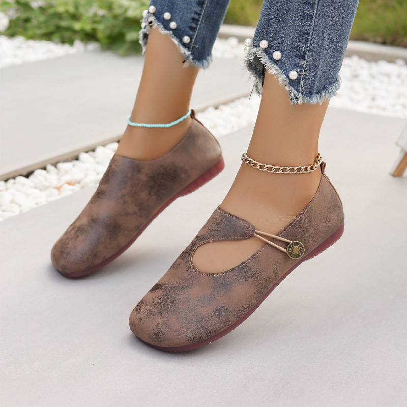 Slip-on Soft Bottom Lazy Doug Shoes Flat Round Head Leisure Women's Shoes foto 5
