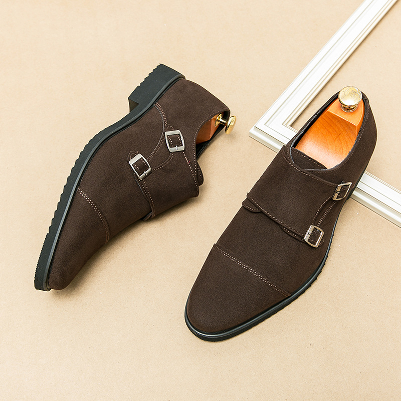 Men's Fashion Black Business Leather Shoes foto 2