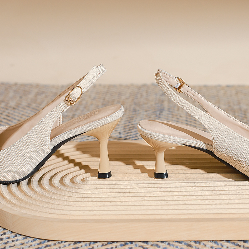 Fashionable Elegant High Heels Women's Stiletto Heel Slingback Sandals foto 2
