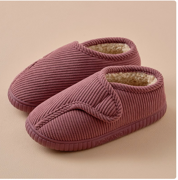 Men's Winter Wool Warm Cotton Slippers foto 2