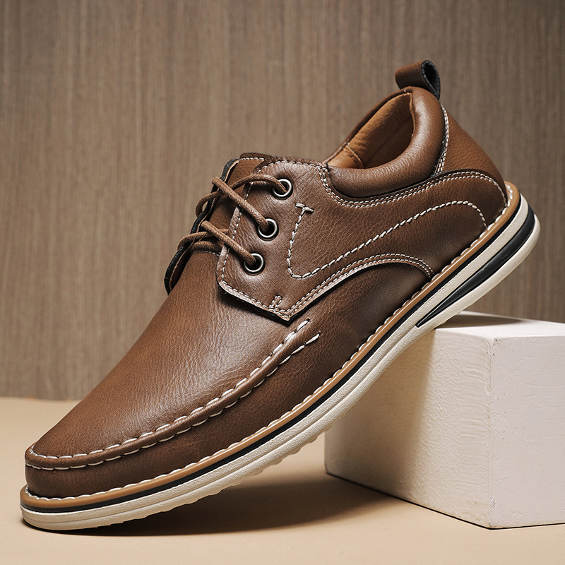 Casual Leather Shoes Worker Men's Shoes foto 5