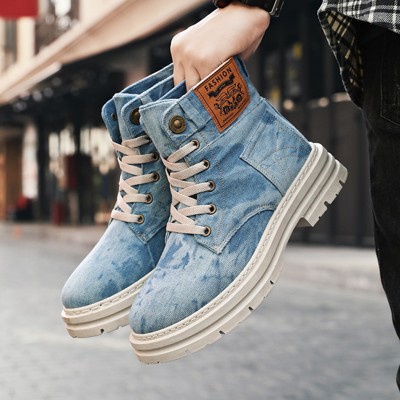 British-style Men's High-top Boots foto 2