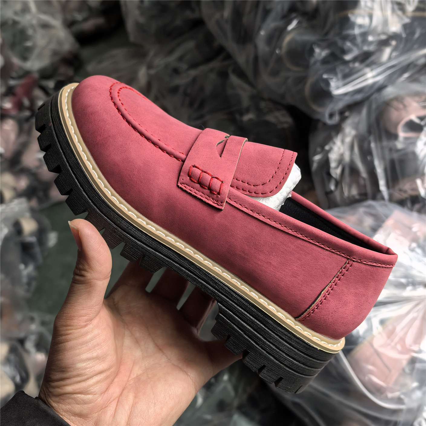 Leather Plus Size Casual Women's Shoes foto 4
