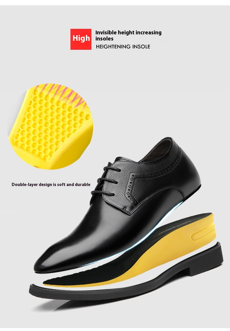 Business Formal Wear Leather Shoes Men's Pointed Casual Shoes foto 2