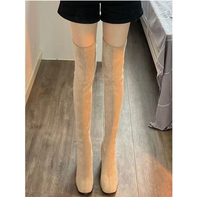 Stretchy Over-the-knee Chunky-heeled Boots For Fall And Winter foto 5