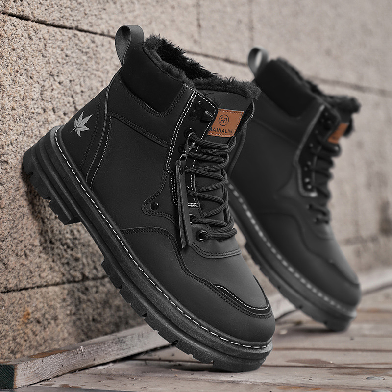 Men's Snow Boots Plus Size Fleece-lined Warm foto 2