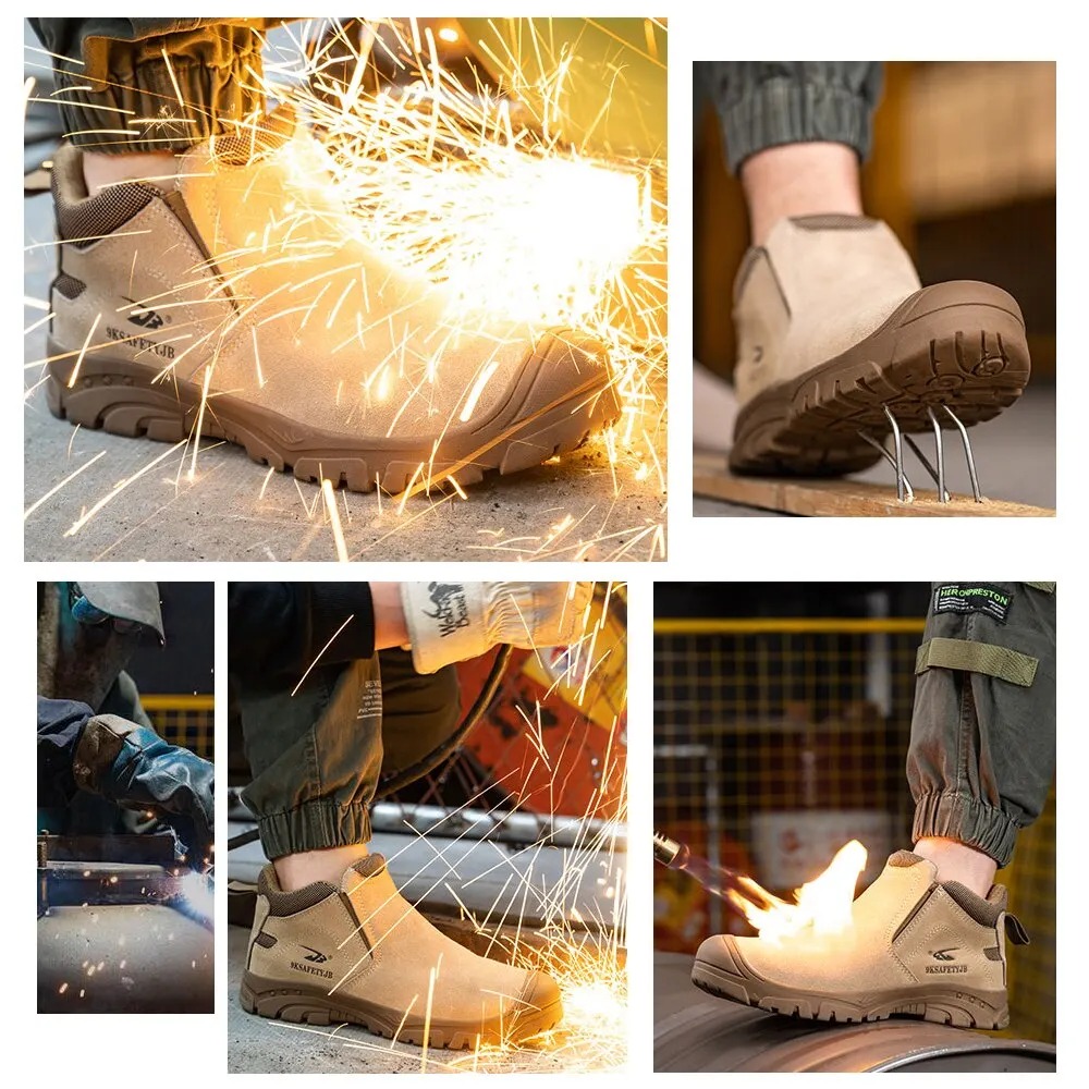 Slip-on Steel Toe Cap Safety Shoes Attack Shield And Anti-stab foto 3