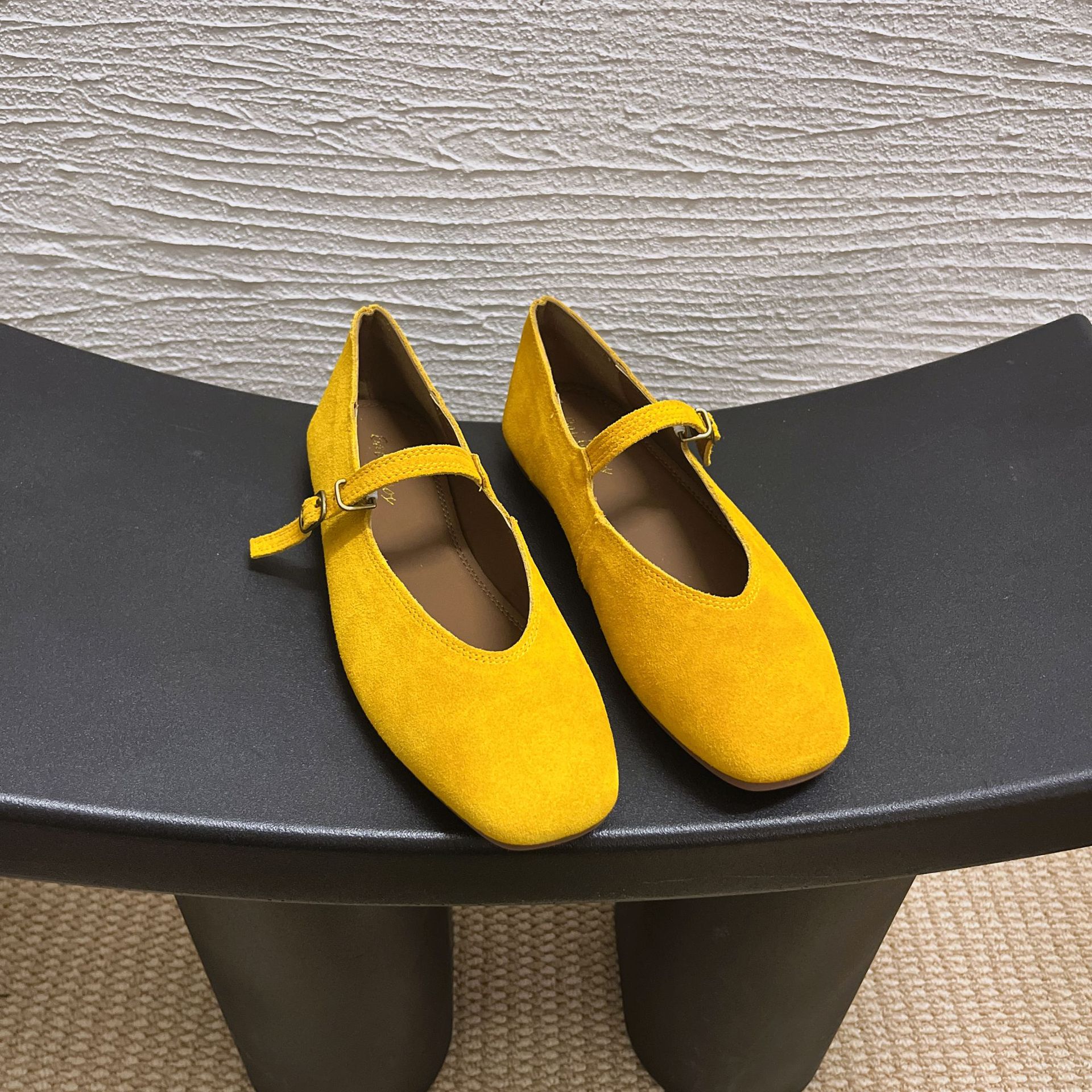Flat Square Toe Mary Jane Pumps Women's Shoes foto 2