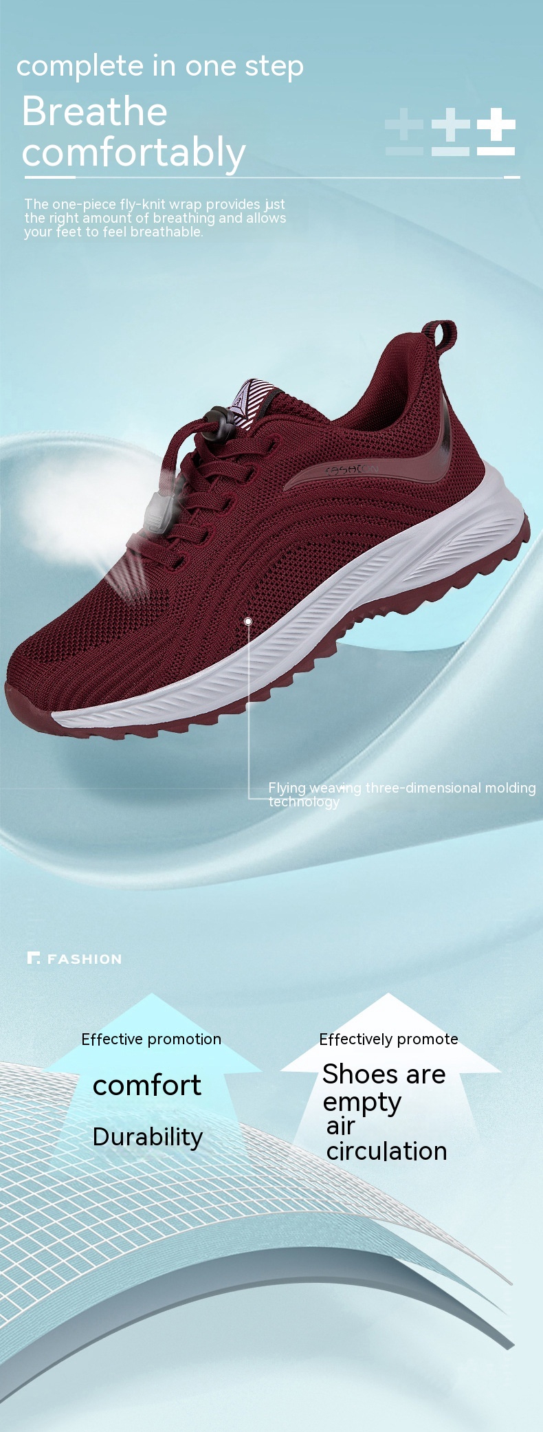 Lightweight Breathable Middle-aged And Elderly Non-slip Soft Sole Shoes foto 4
