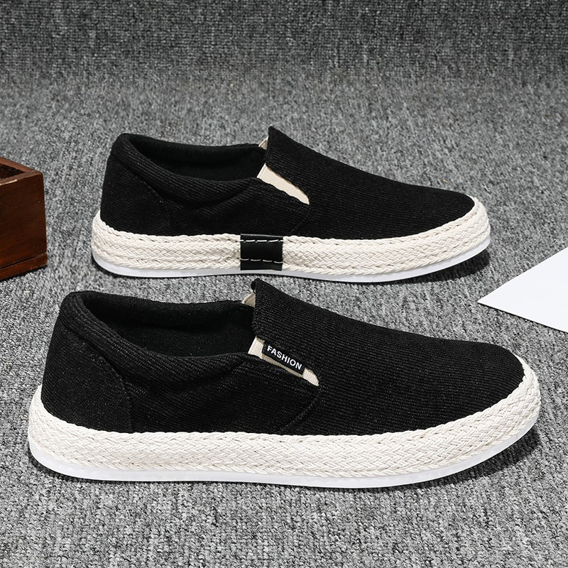 Breathable Casual Slip-on Men's Canvas Tide Shoes foto 3