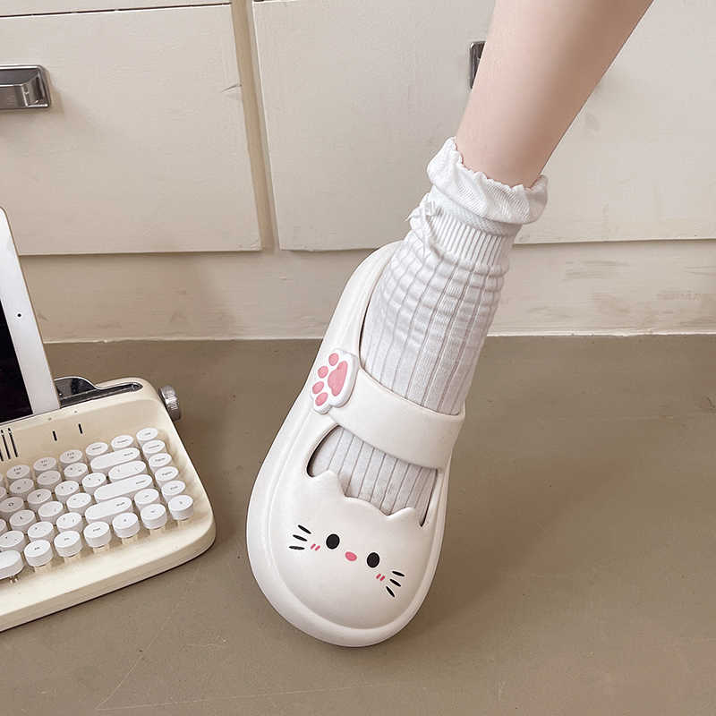 Indoor Home Thick-soled Non-slip Cartoon Closed-toe Slippers foto 3