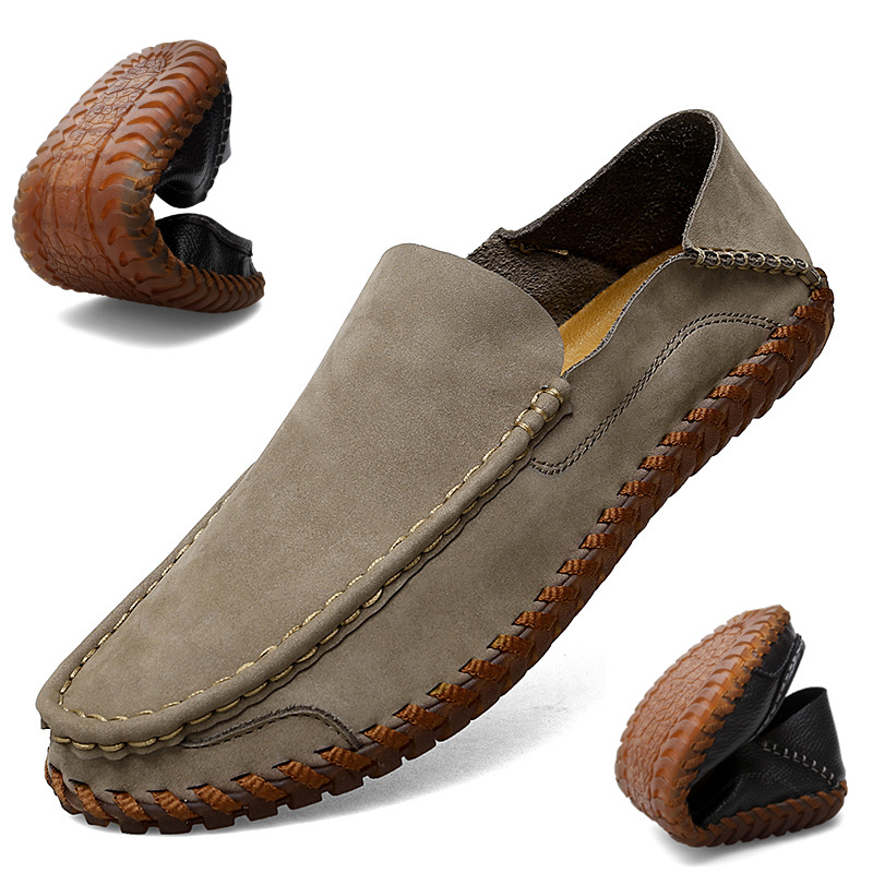 Lazy Top Layer Leather Shoes Plus Size Casual foto 4