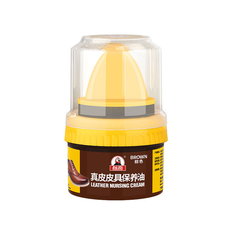 Leather Shoes Polish Lanolin Get Sponge Head Black Brown Natural Color Colorless Maintenance Anti-cracking Non-stick foto 4