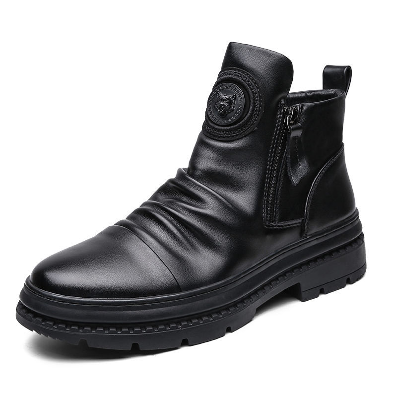 Men's Fashionable All-match High-top With Velvet Tactical Military Boots foto 5