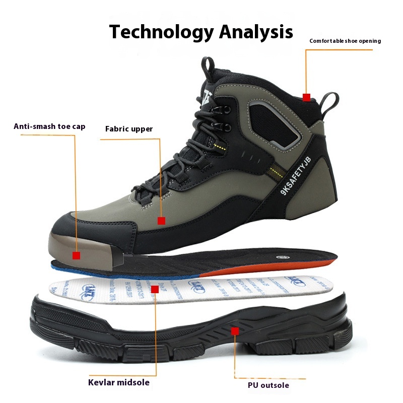 Wear-resistant Comfortable Not Tired Feet Safe Work Protective Footwear foto 4