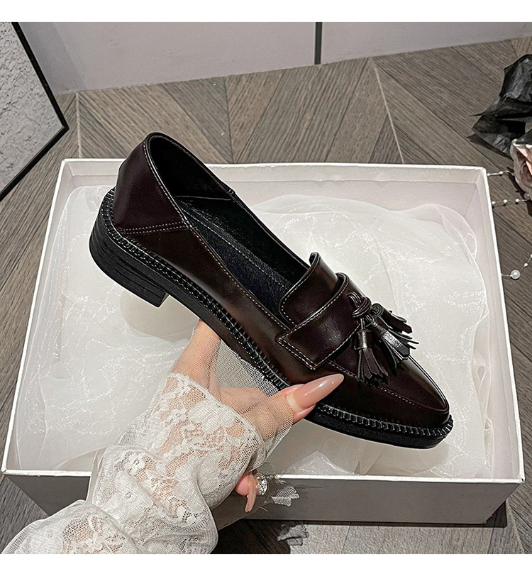 Pointed-toe Slip-on Tassel Shoes In Plus Sizes For Women foto 2