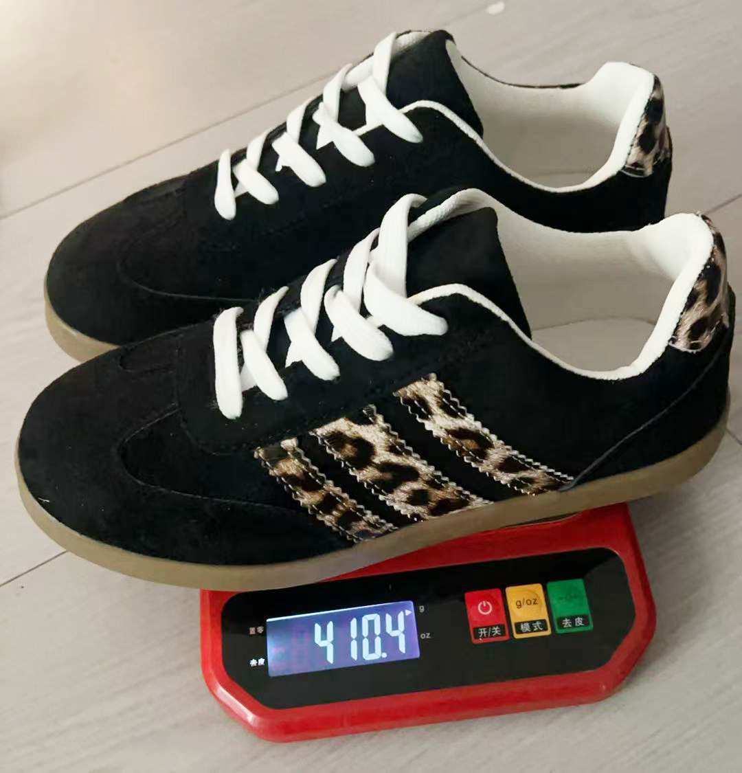 Vintage Leopard Print Versatile Women's Casual Shoes foto 2