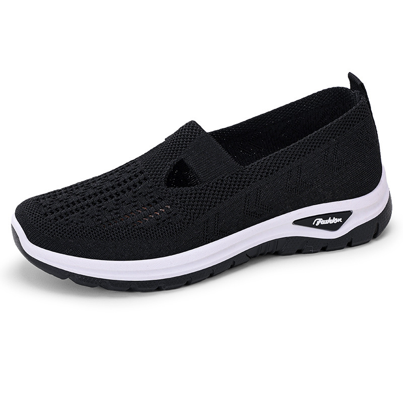Plus Size Breathable Mesh Slip-on Old Beijing Cloth Shoes For Women foto 2
