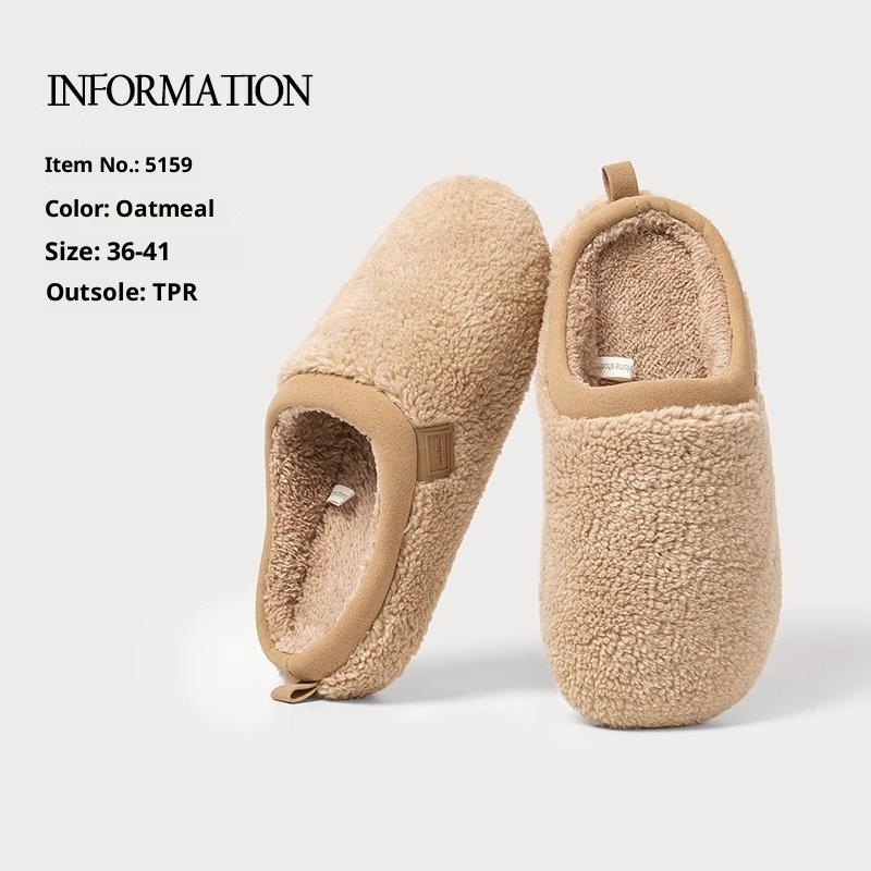 Home Indoor Non-slip Warm Velvet Cotton Slippers foto 3