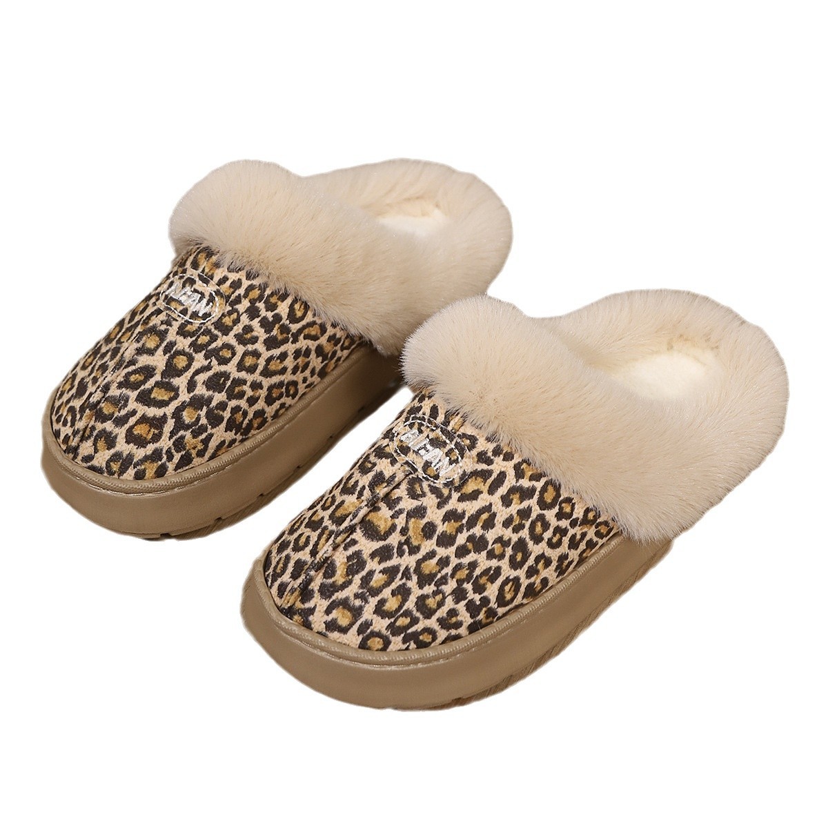 Couple's Simple Autumn And Winter Indoor Half-covered Heel Slippers foto 2