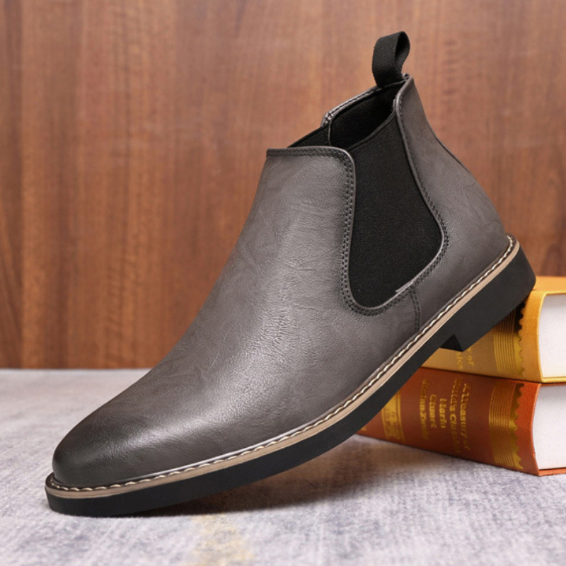 All-matching British Retro Chelsea Boots Men's Shoes foto 5