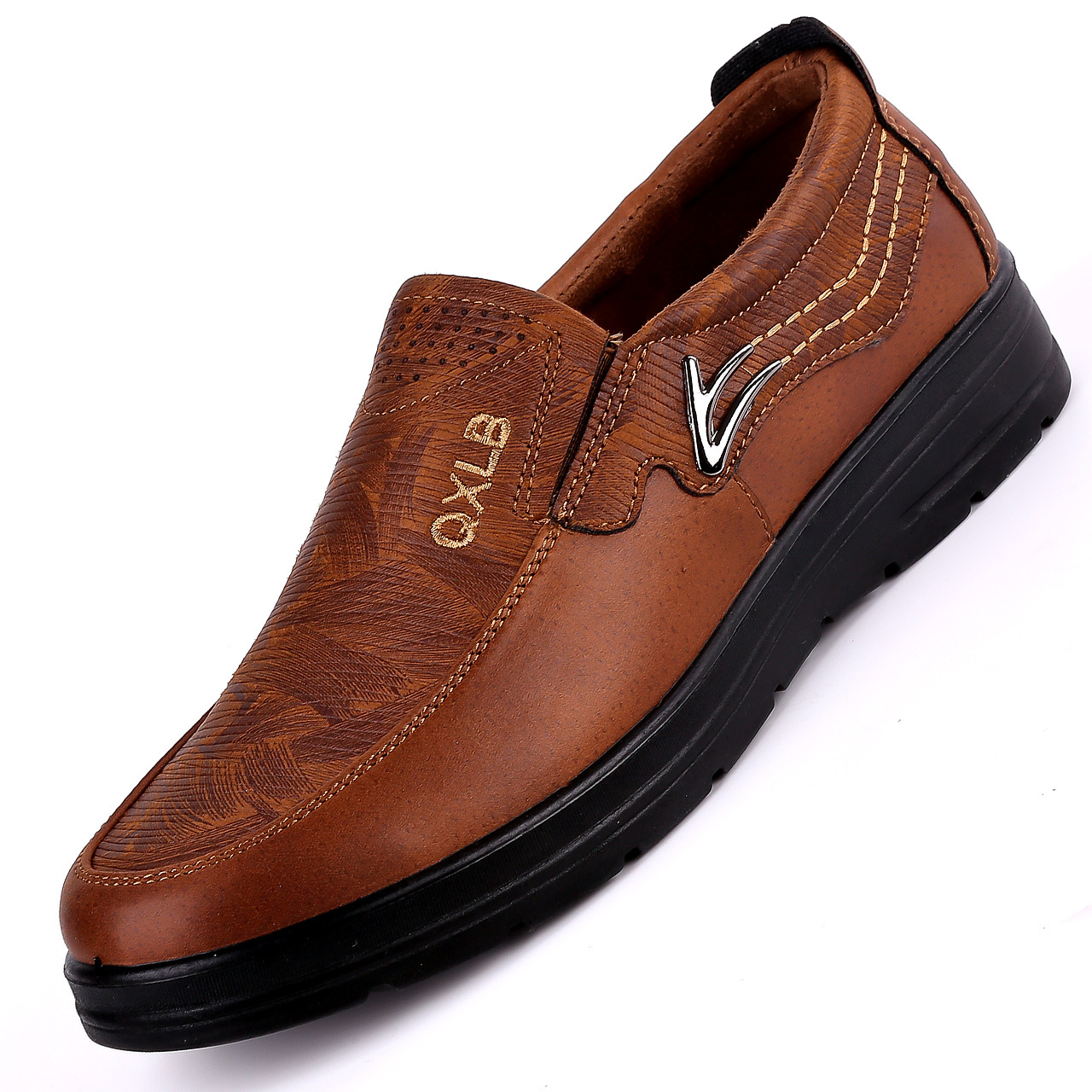 Old Beijing Cloth Shoes Spring And Autumn Middle-aged And Elderly Fashion Leisure Slip On foto 2