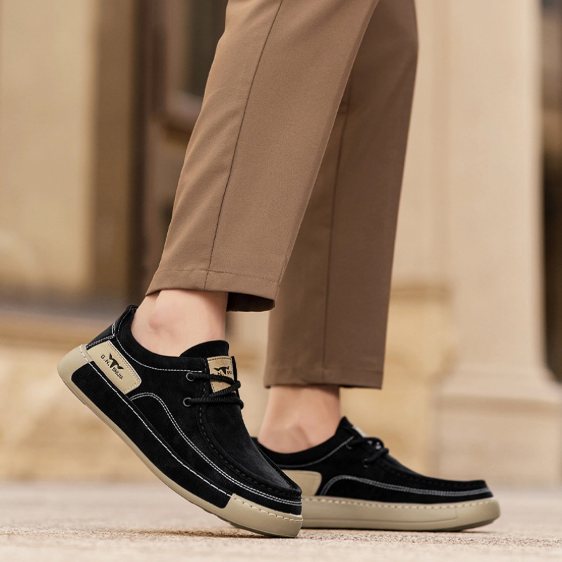 New Autumn Business British Leather Shoes Men's Casual Sports Slip-on foto 4