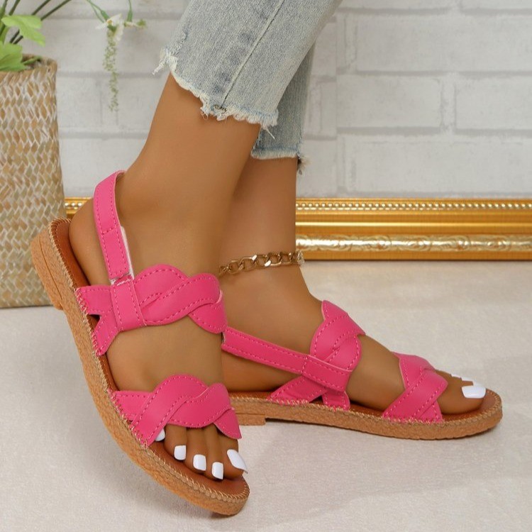 Woven Fashion Flat Summer Shoes Women foto 3