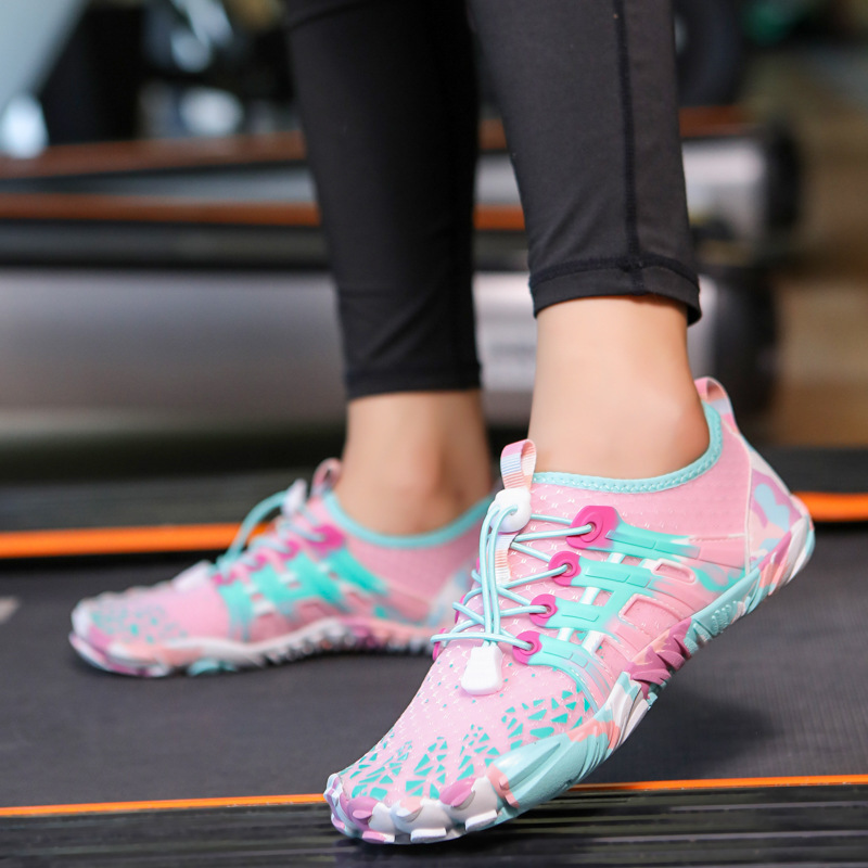 Men's Off-road Running Shoes, Lightweight Exercise Scattered Barefoot Shoes Non-slip Outdoor Walking Pumps foto 5