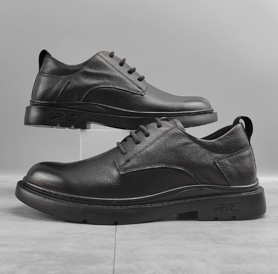 Low-top Trendy Leather Shoes Men's Thickened Non-slip foto 2