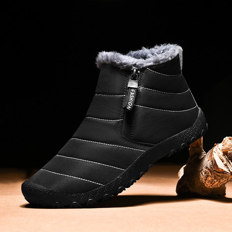 Men's Shoes Fleece-lined Thickened Non-slip Northeast Snow Boots foto 4