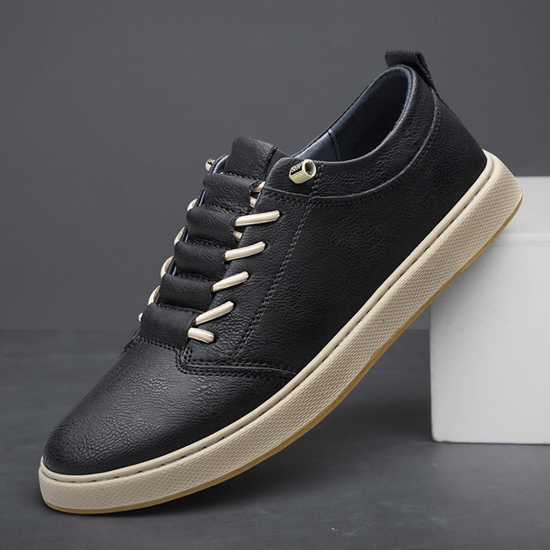 Big Size Board Shoes Cowhide Outdoor Casual Shoes foto 3