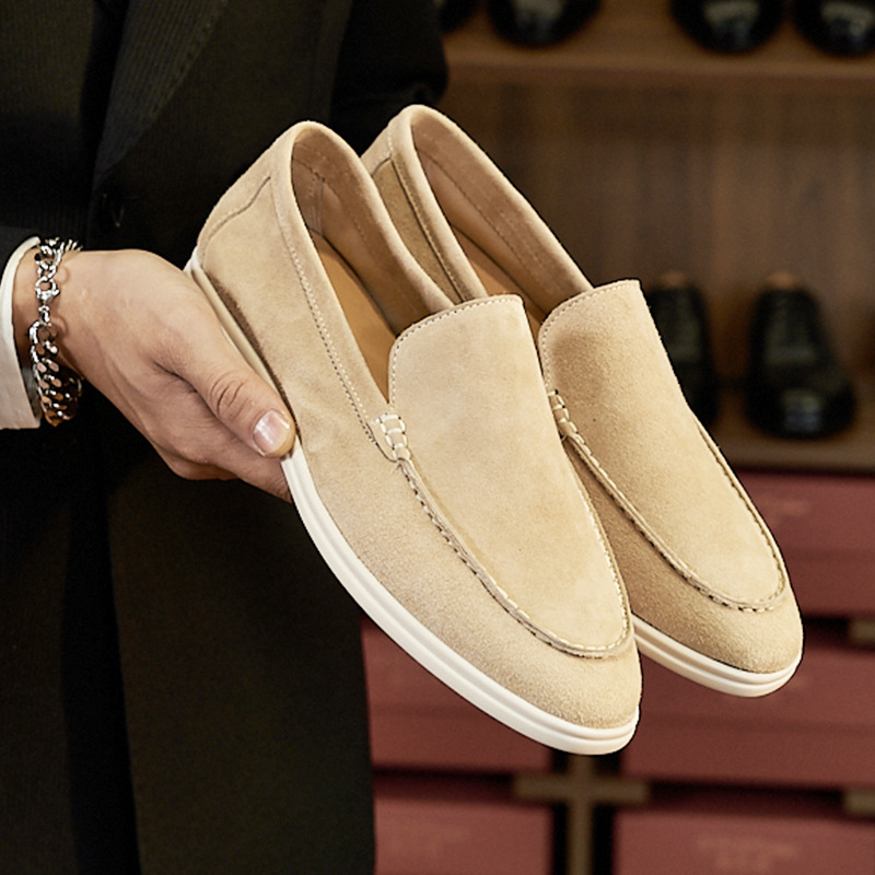 British Loafers Retro Flat Bottom Casual Men foto 4