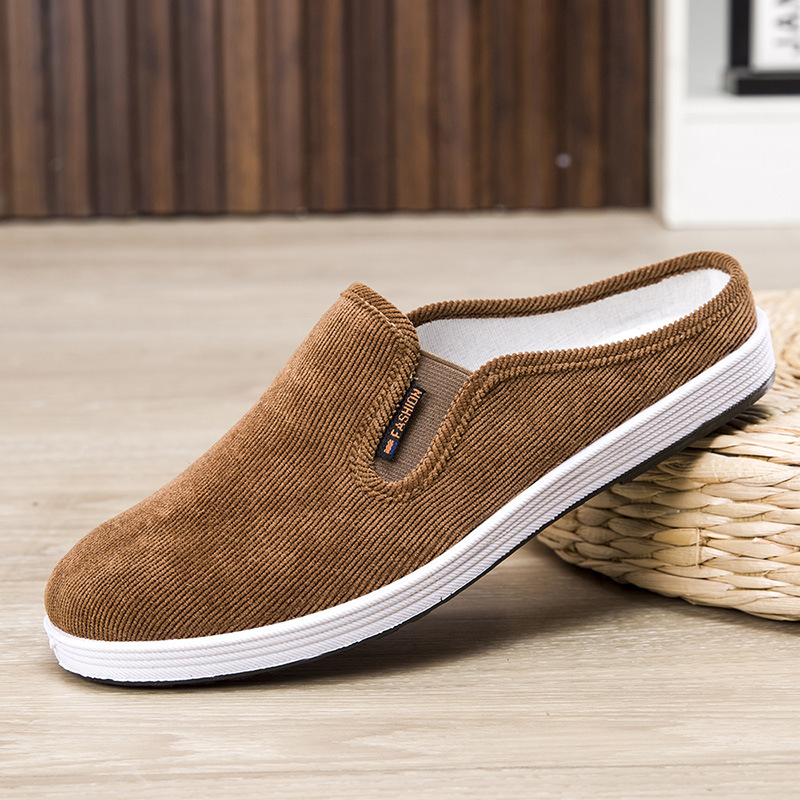 Casual Breathable All-match Sneakers Slip-on Heel-free Half Support Non-slip Men's Shoes foto 2