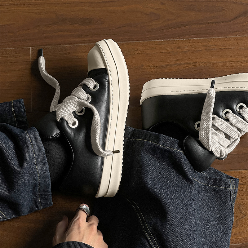 Slip-on Casual Shoes Men's Low-top Raise The Bottom Board Shoes foto 3