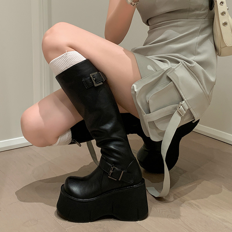 New Design Sense Niche Boots Tall Knight foto 3