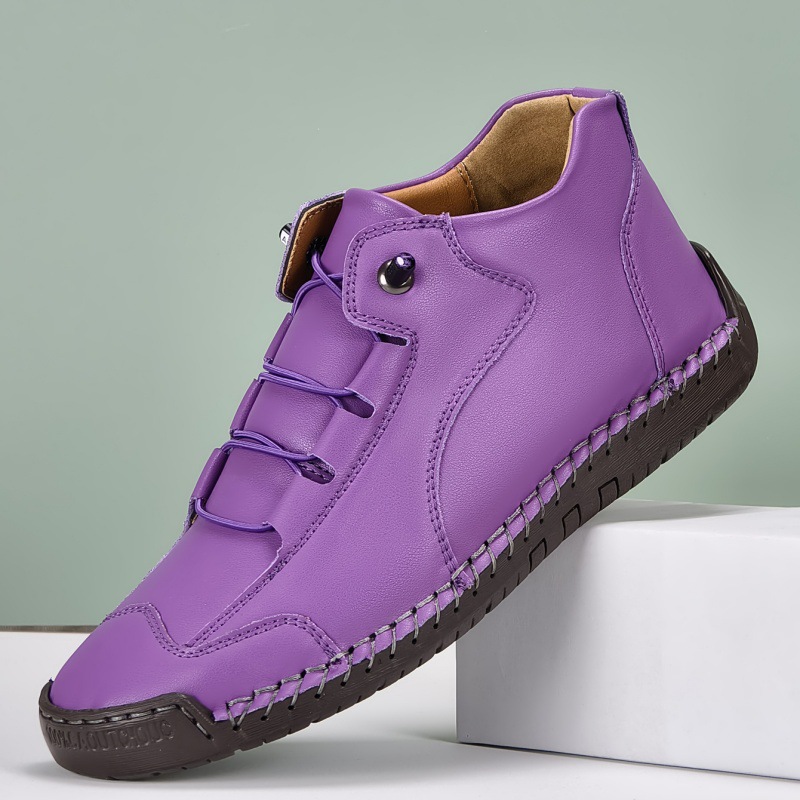 Womens Stylish Casual Stitched Flat Shoes foto 2