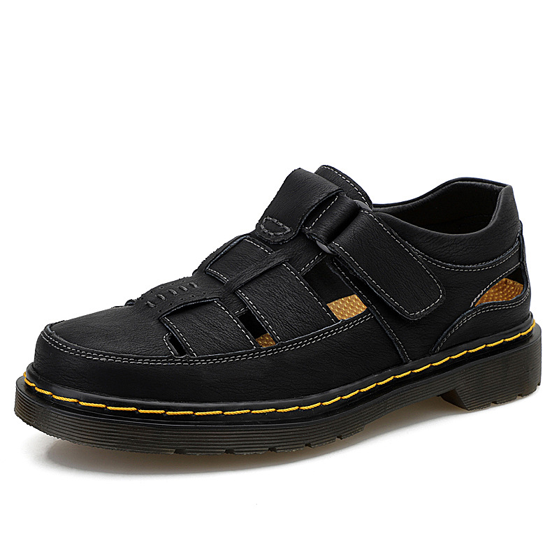 Leather Breathable Sandals Outdoor Leisure Mountaineering Shoes foto 2