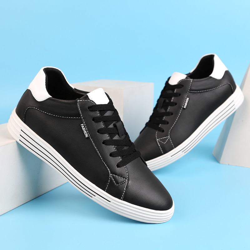 Autumn Flat Heel Height Increasing Insole Lace-up Casual Shoes New Men's Sports foto 4