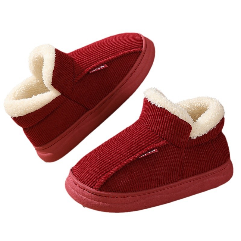 New Thickened Thermal Home Wear Indoor Ankle Wrap Cotton Shoes foto 5