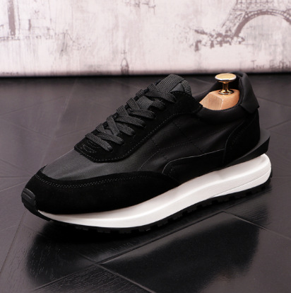 Men's Platform Fashion Trendy Shoes Retro British Style Sneakers foto 2