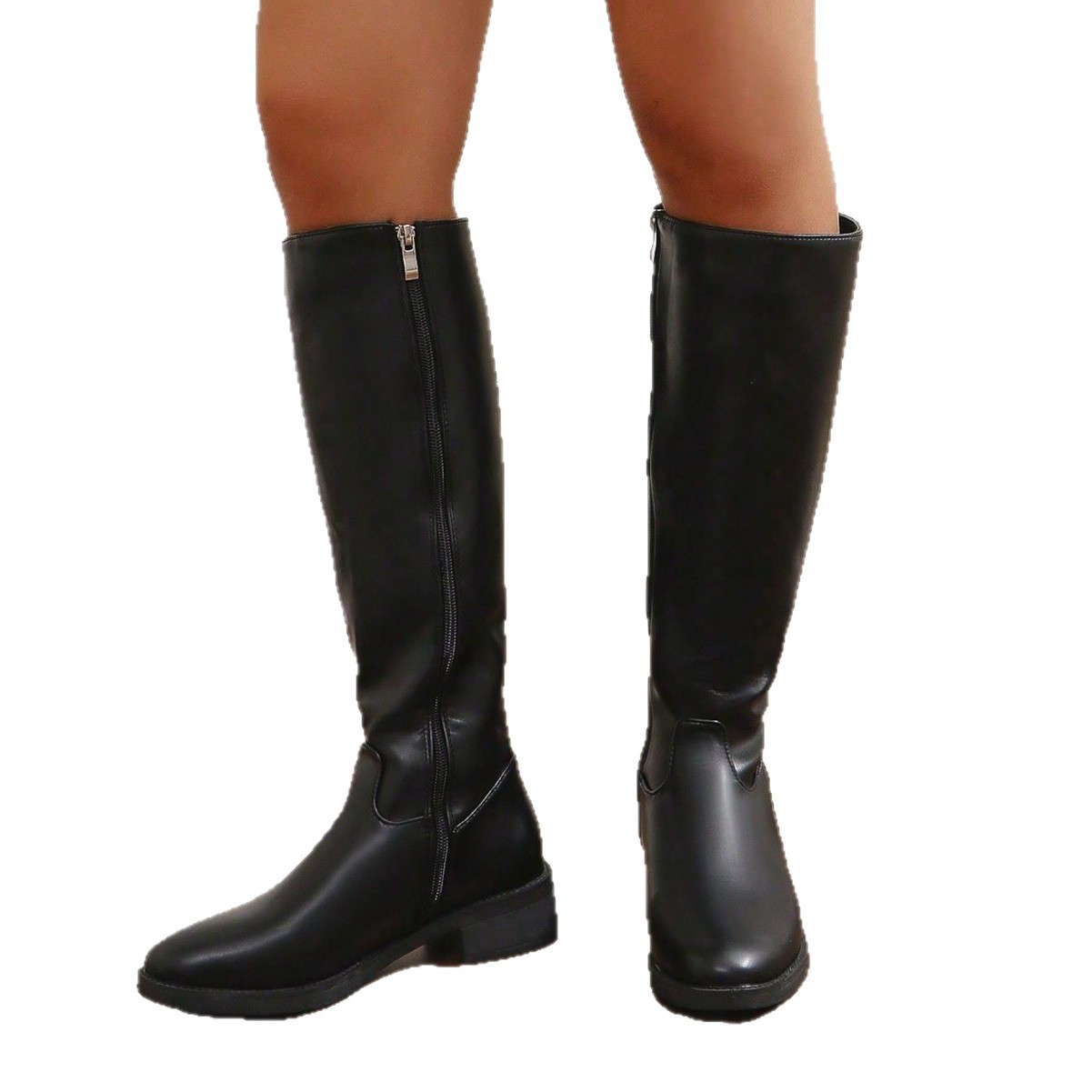 Plus Size Below The Knee High-top Boots foto 4