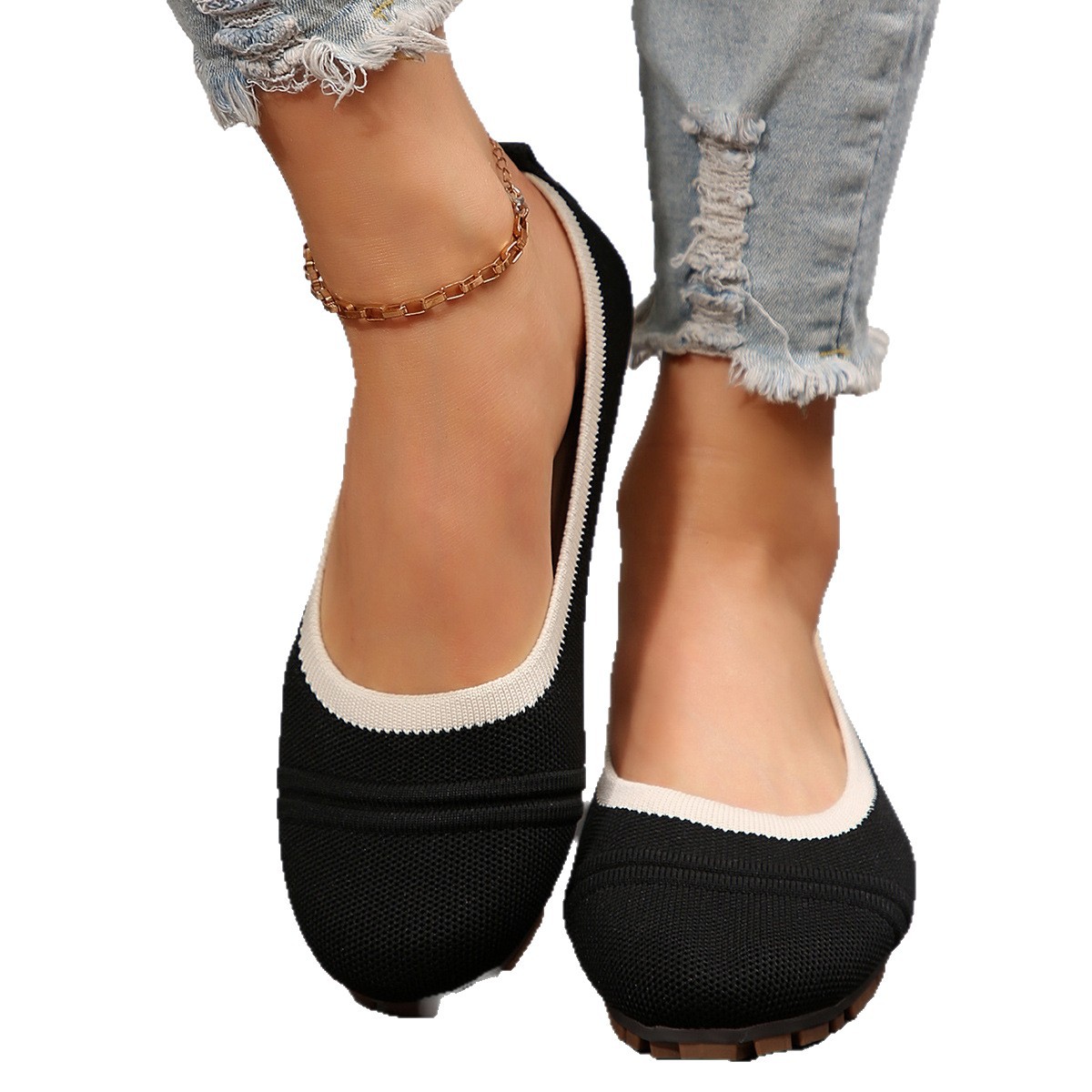 Shallow-toe Mesh Breathable Slip-on Shoes foto 5